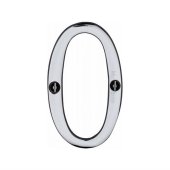 C1560-0-PC - Heritage Brass Numeral 0 Face Fix 76mm (3") Polished Chrome Finish