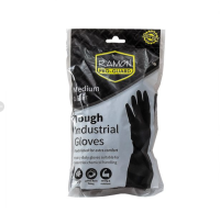 INDUSTRIAL RUBBER GAUNTLET GLOVES LARGE SIZE 9 ( STYLE 4146 )