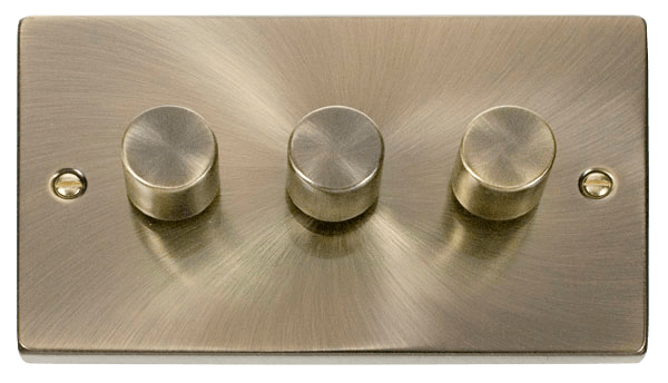 Click Deco 3G 2W LED Dimmer Switch Antique Brass VPAB163