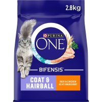Purina One Cat Coat & Hairball Chicken 2.8kg x 1