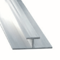 (FW100AHJW) 10MM ALUMINIUM  H-JOINT WHITE 2.4M