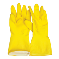 BODYTECH HOUSEHOLD GLOVES, YELLOW, PAIR