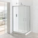 Vantage-easy-clean-corner-entry-900-x-900mm-Silver