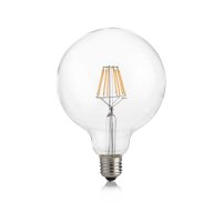 E27 GLOBO D125 8W 3000K CRI80 TRASP DIMMABLE