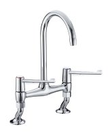 Bristan Value Bridge Sink Mixer with 6" Levers VAL2 BRDSM C 6 CD