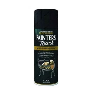 Rust-Oleum Spray Paint - Satin Black 400ml
