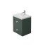 CLARITY 500MM WALL MOUNTED UNIT & BASIN BOSTON GREEN