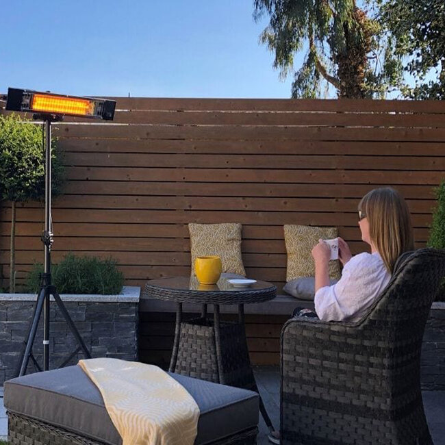 ATC Alfresco 1800w IP55 Portable Outdoor Patio Heater - Lightvault