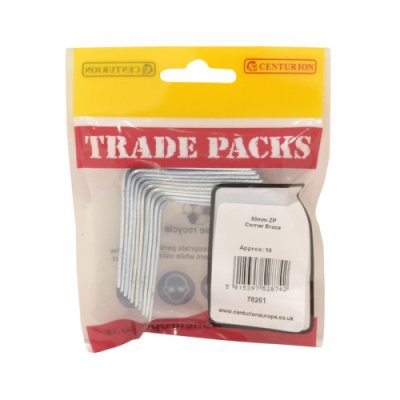 Corner Brace - Zinc Plated - 50mm - (10 PK)