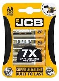 JCB AA Battery Pack of 4