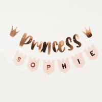 Princess Customisable Card Banner x2 2m & 15 Sticker Sheets