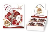 Glass Confirmation Rosary AB/Ruby   (F6178/RUBY)