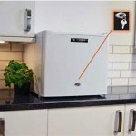 Adamo Table Top Fridge with Ice Box & Lock &ndash; White | BC-50C 2
