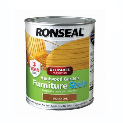 Ronseal Ultimate Hardwood Furniture Stain - English Oak  750ml