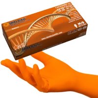 SHIELDskin Orange Nitrile 300 Laboratory Non Sterile Gloves