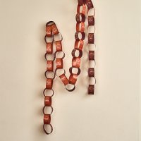 Pumpkin Paper Chains - Pack of 48