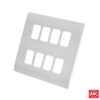 MK 8G Grid Front Plate White K3638WHI