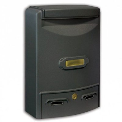 Europa Maxi Post Box - Cast Iron Grey