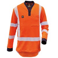 Hi-Vis FR Cotton Polo, 12Cal TTMC D/N, Orange