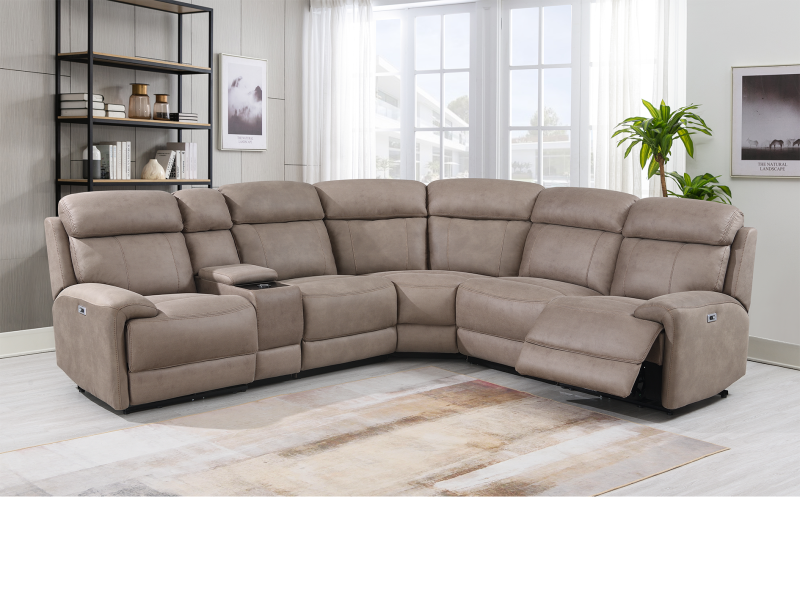 Buy Cambell 2 Corner 2 Console Electric Recliner Sofa at Tadhg O'Connor Limerick Tadhg O