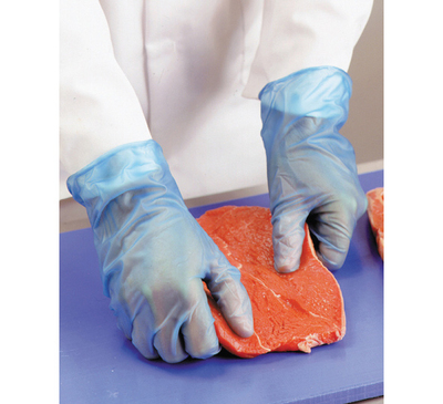 Vinyl Disposable Glove Lightly Powdered Blue (Box 100)