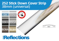 252 Stick Down Cover Strip 38mm Universal