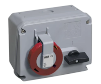 Amphenol 316MHS3W Industrial Switched Interlocked Socket Outlet