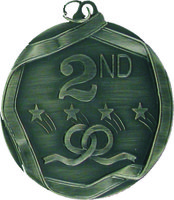 60mm 2nd Place Medallion (Antique Silver)