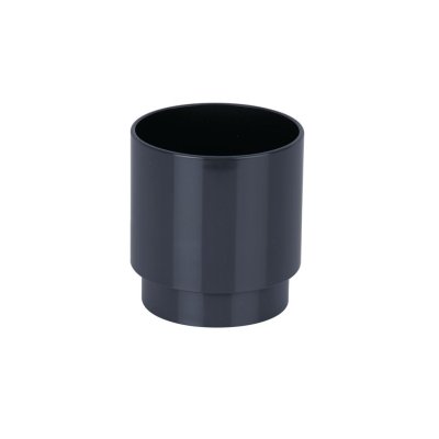 68mm Round Downpipe Connector Anthracite Grey