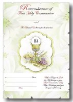 Communion Certificate/Symbolic   (C58202)
