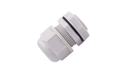 EVOLEC 20mm PVC PG GLAND c/w LOCKNUT, GREY     (BOX 42/1260 ) | AG20G