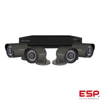 ESP ESPSHDV4KB4G1TB | 4CH HD 1TB DVR & Bullet Camera Kit Grey