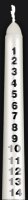 Advent Candle/White/10 inch   (8793)