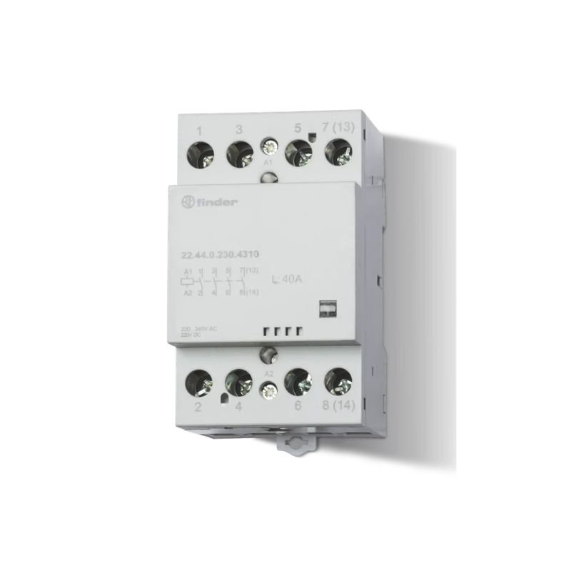22.44.0.024.4310 Finder Modular Contactor 40A 4P NO 24V AC/DC