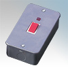 Click Switch Metal Clad 2 Gang 45A DP c/w Neon