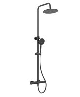 LIVING DRENCH SHOWER MATT BLACK