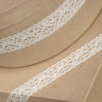 Cotton Lace Trim Ivory - 25mm x 10m