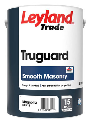 Leyland Truguard Smooth Masonry Paint Magnolia 5L