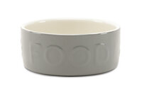 Scruffs Stoneware Classic FOOD Bowl 19cm Grey x 6