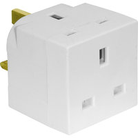 5685 13AMP WHITE 2-WAY ADAPTOR