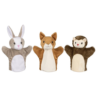 Hand Puppets Squirrel, Rabbit & Hedgehog. Goki