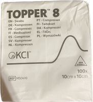 Johnson & Johnson Topper 8 Non-Sterile Swabs - 100pk 10 x 10cm