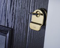 CYLINDER ESCUTCHEON FINGER PULL GOLD/BRASS