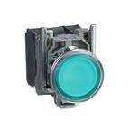 Schneider 1 N/O 1 N/C Green Pushbutton XB4BW33B5