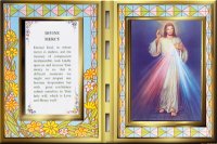 Glass Plaque/Divine Mercy   (3200/DM)