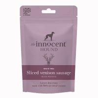 The Innocent Hound Grain Free Dog Treats Sliced Venison Sausages with Potato 10x70g
