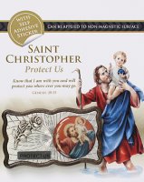 Car Plaque-Christopher/Singly Carded   (72118)