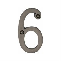 C1560-6-MB - Heritage Brass Numeral 6 Face Fix 76mm (3") Matt Bronze Finish