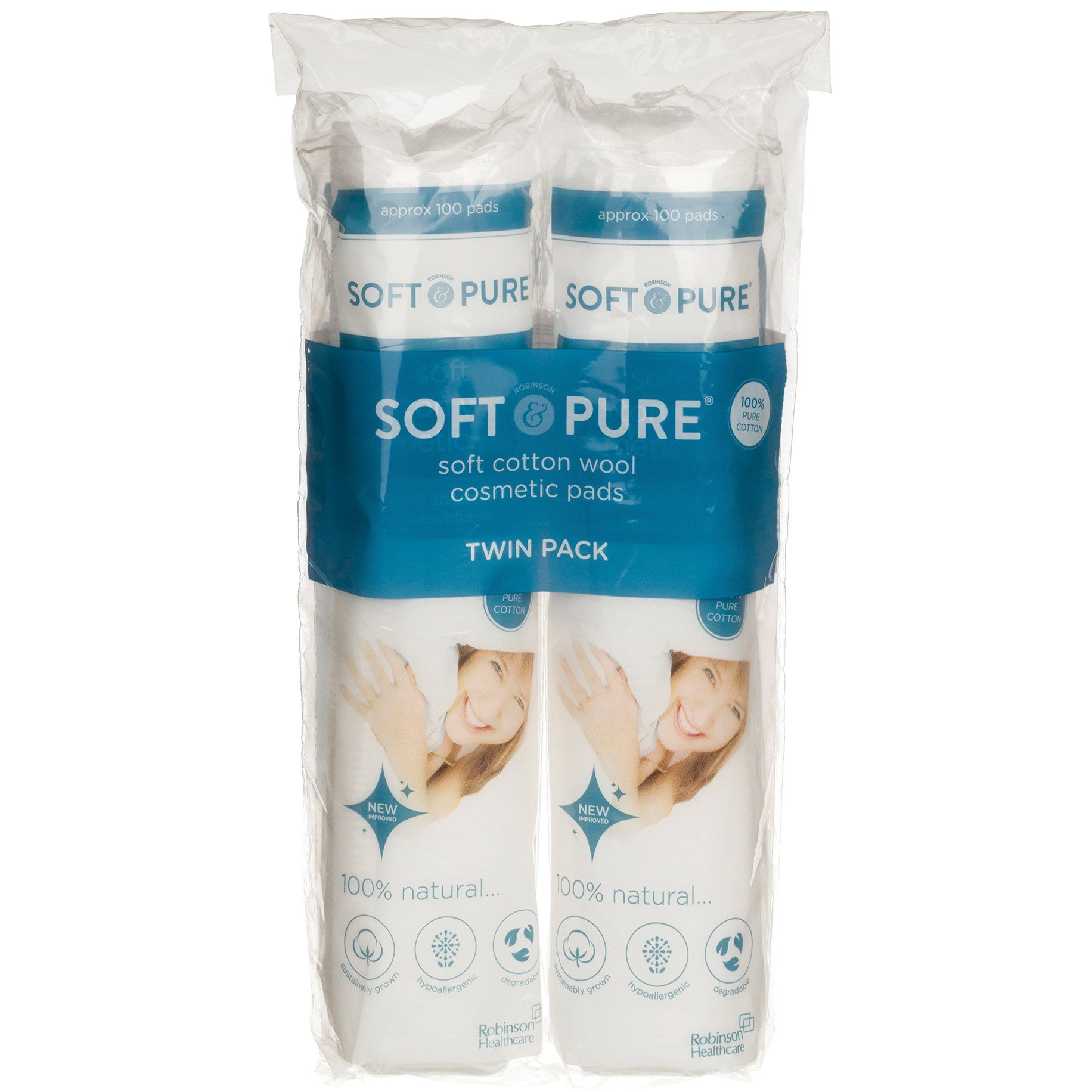 Round Cotton Wool Cosmetic Remover Pads (Pack 200)