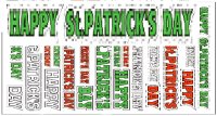 Seasonal Stickers - St Patricks Day (54 pieces)